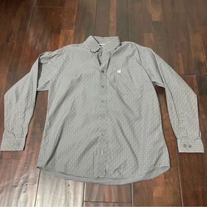 Cinch Long Sleeve Button Down Men’s Size Small Gray